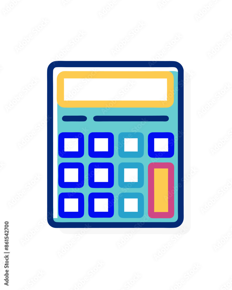 calculator icon on white background calculator icon on white background