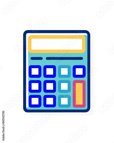 calculator icon on white background