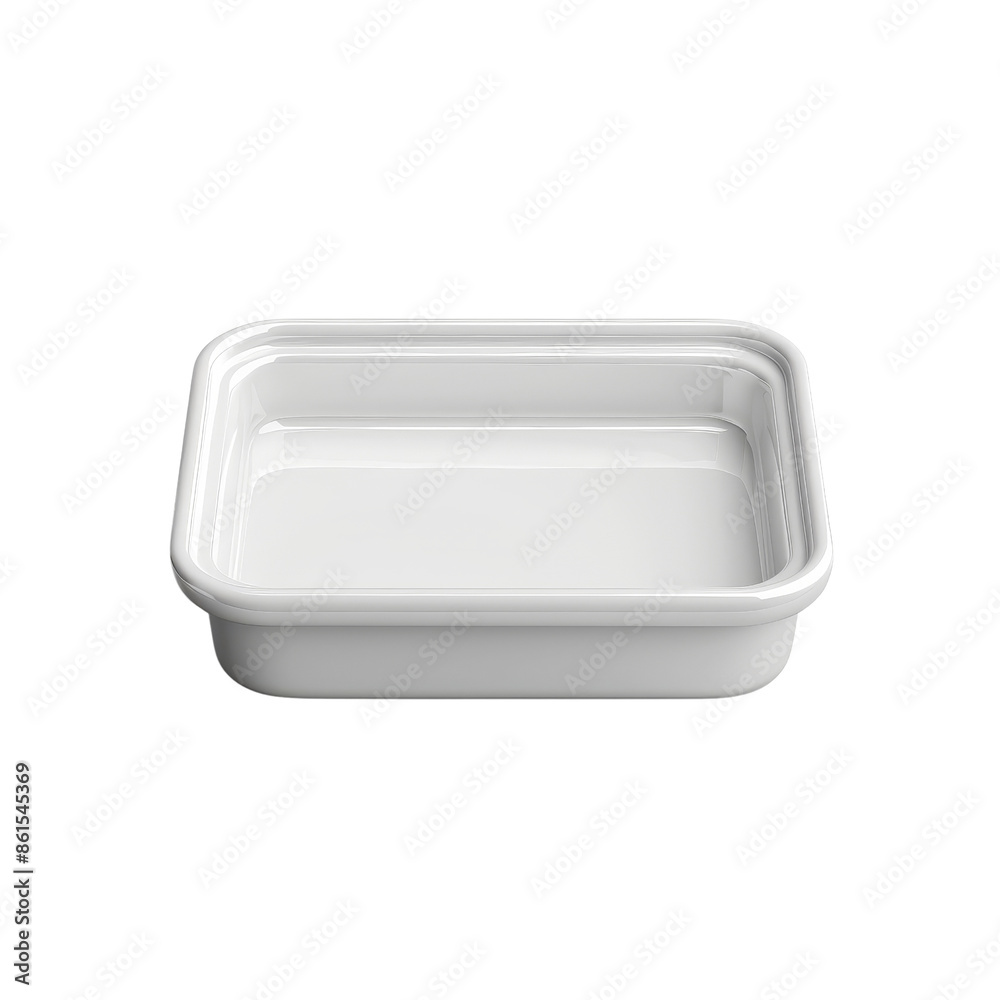 Small white rectangular dish on transparent background clipart for tableware Small white rectangular dish on transparent background clipart for tableware