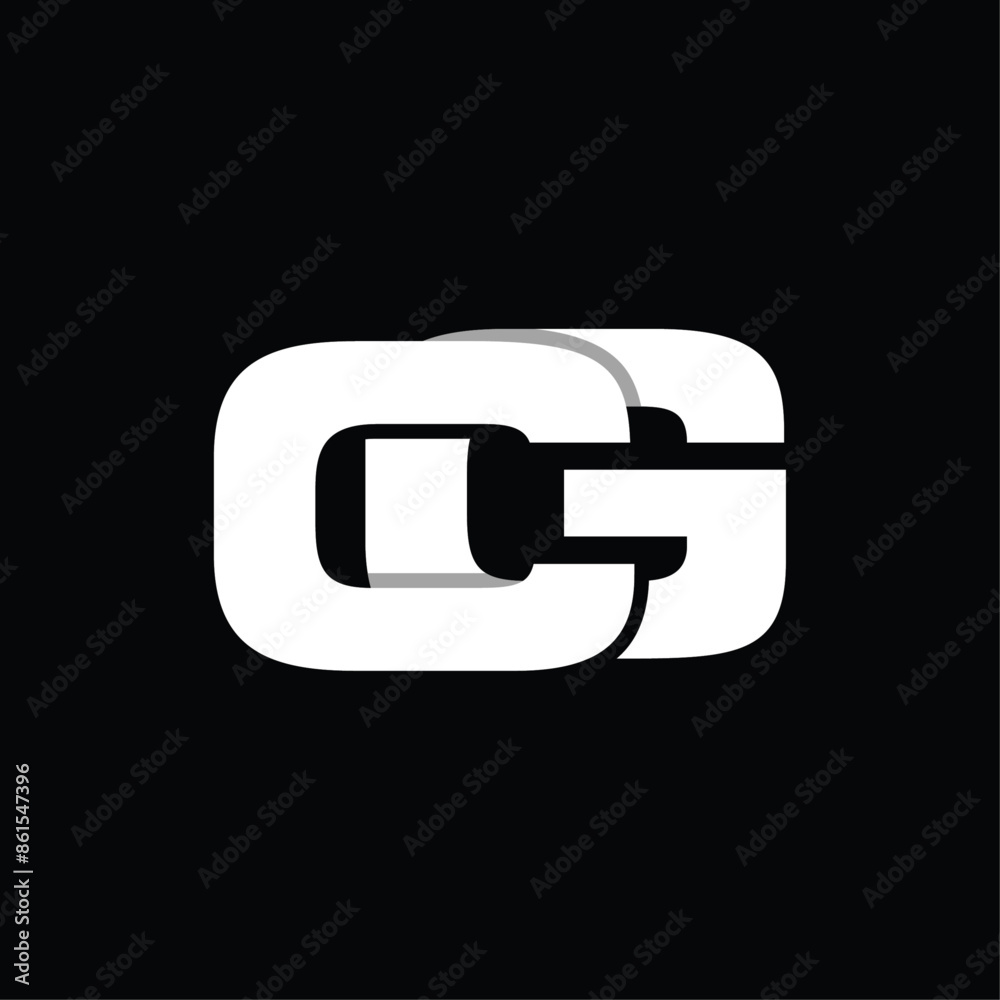 Monogram CG Simple Modern Creative Icon Business Logo Monogram CG Simple Modern Creative Icon Business Logo