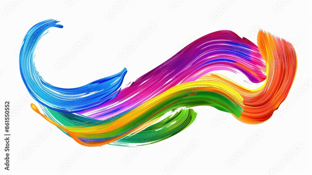 Abstract Rainbow Paint Swirl Abstract Rainbow Paint Swirl