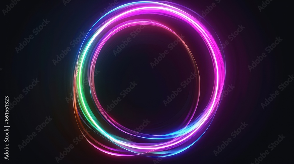 Abstract Neon Circle Lights Abstract Neon Circle Lights