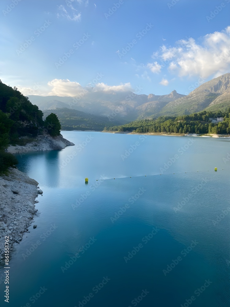 Guadalest water reservoir in Spain, province Alicante Guadalest water reservoir in Spain, province Alicante