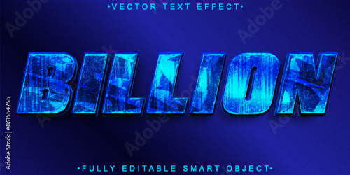 Luxury Rick Diamond Billion Vector Fully Editable Smart Object Text Effect