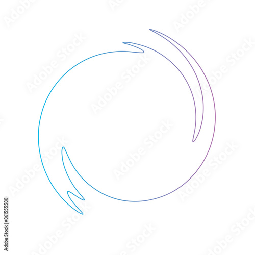 Linestroke Spiral Gradient shape photo