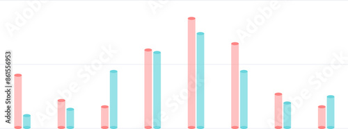 bar graph infographic design

