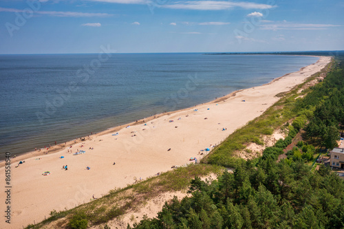 Beautiful scenery of Baltic Sea beach in Sobieszewo at summer , Poland © Patryk Kosmider
