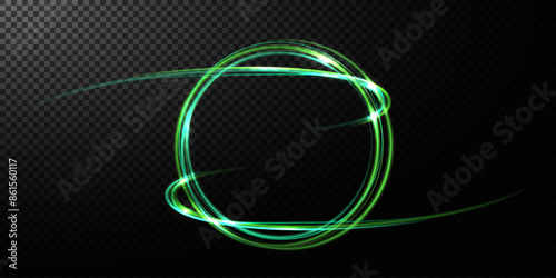 Abstract light neon background. luminous circle. Luminous spiral cover. Wake wave, fire path trail line and swirl effect curve. Food isolated. space tunnel. Ellipse shimmery color. Blue shiny glitter.