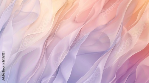 Abstract Pastel Background. Soft Pink, Purple, and Orange Gradient, Flowing Texture © Artastic