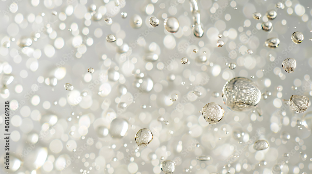 Myriad Tiny Water Drops on White Background Myriad Tiny Water Drops on White Background