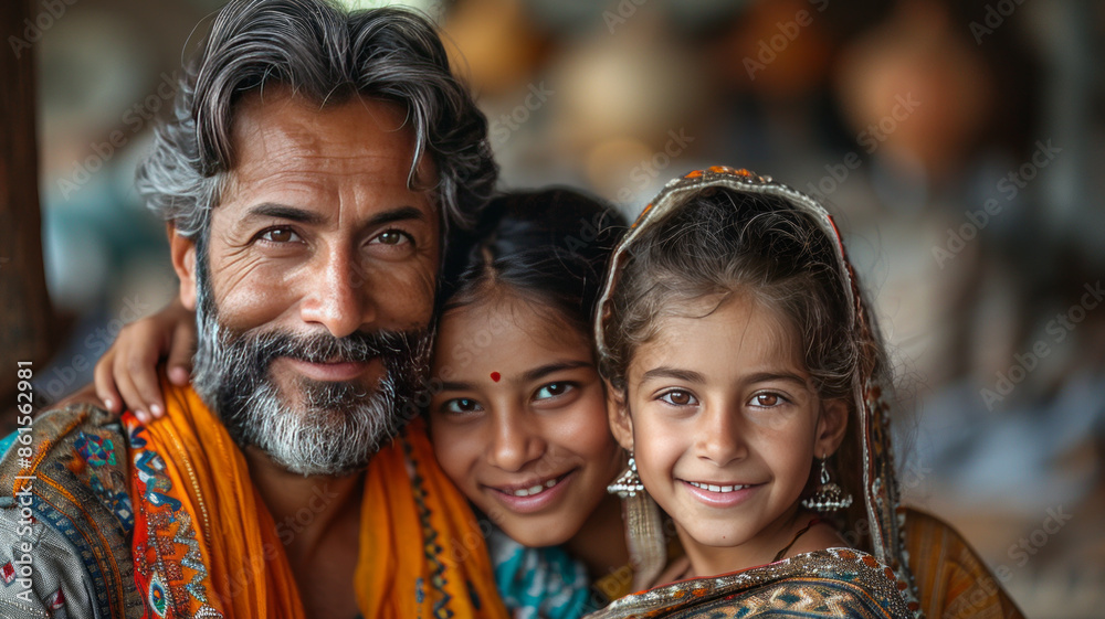 professional picture of a very happy Indian family.generative ai professional picture of a very happy Indian family.generative ai
