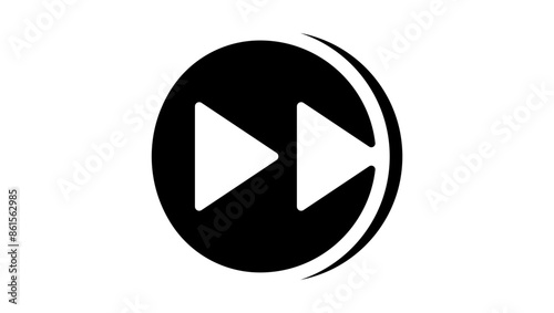 speed emblem, black isolated silhouette