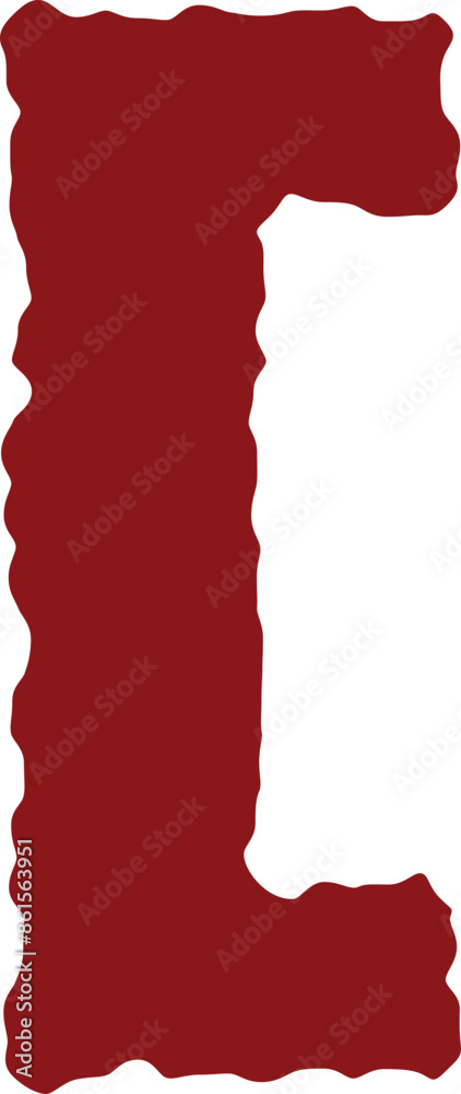 Halloween English font vector shape, Halloween font, Scary creepy ...