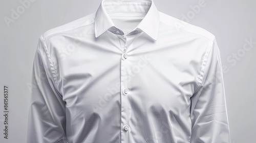 Men's white a shirt with clipping path © สมชัย ้พาลแก้ว