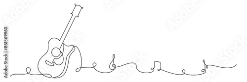 guitar continuous line 