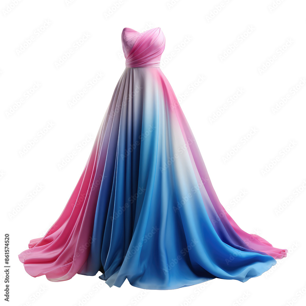 beautiful dress isolated on white beautiful dress isolated on white