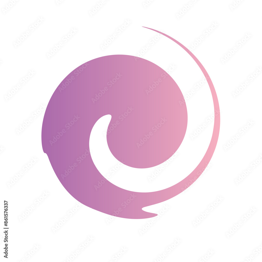 Abstract Spiral Gradient shapes