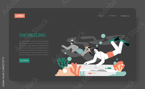 Summer Activities. Flat Vector Illustration
