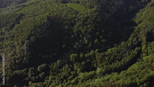 Aerial View of Frahan Forest, Rochehaut, Belgium