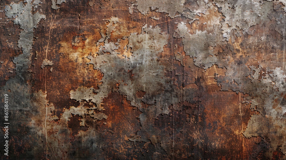 Obraz premium Grungy rusty metal texture background, perfect for adding an industrial edge to design projects.