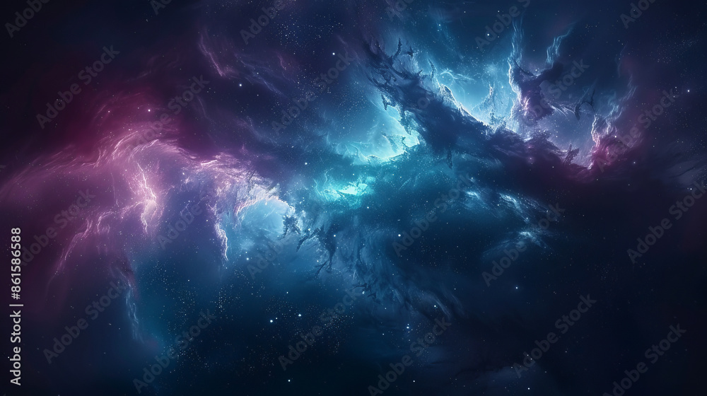 Dark Nebula Wallpaper with Deep Space Background Dark Nebula Wallpaper with Deep Space Background