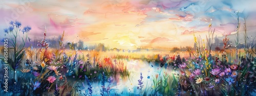 A beautiful landscape painting