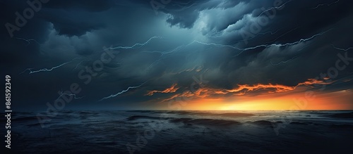Dramatic dark storm clouds ...