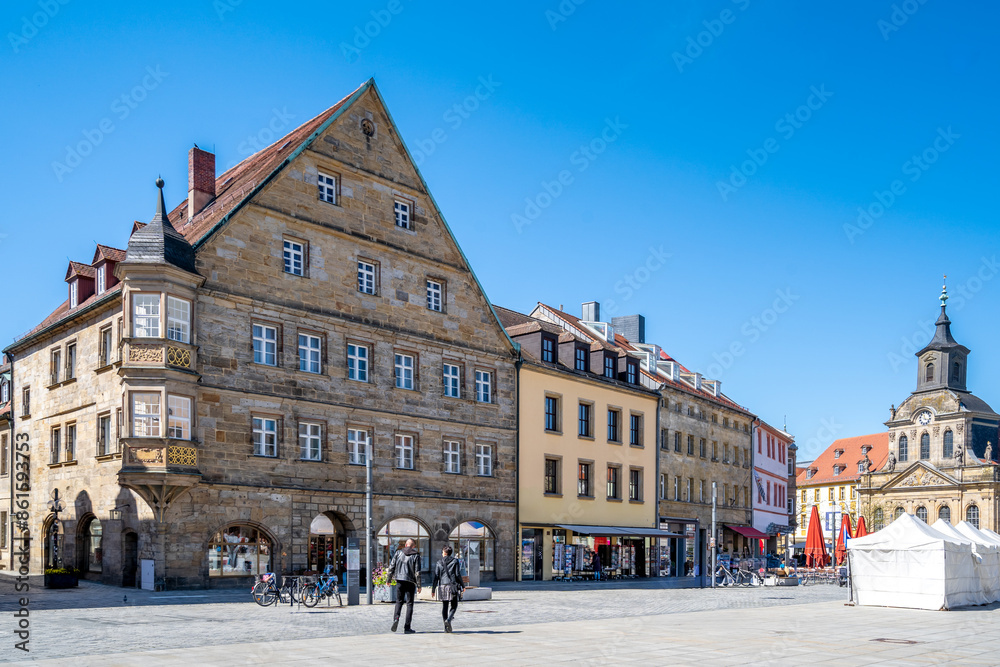 Obraz premium Altstadt von Bayreuth, Bayern, Deutschland 