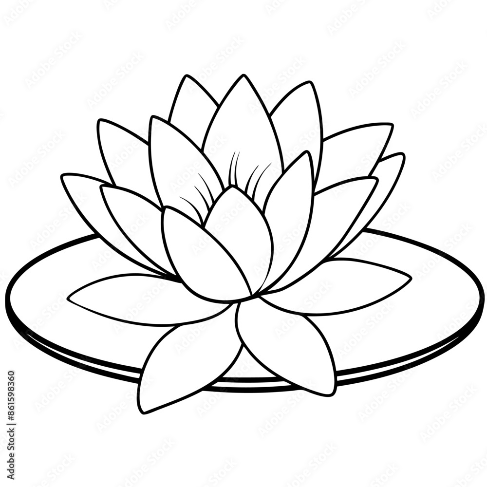 Plants with flower coloring pages. Flower outline Plants with flower coloring pages. Flower outline