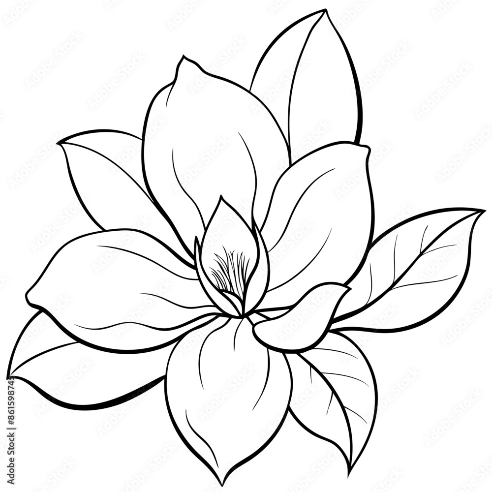 Plants with flower coloring pages. Flower outline Plants with flower coloring pages. Flower outline