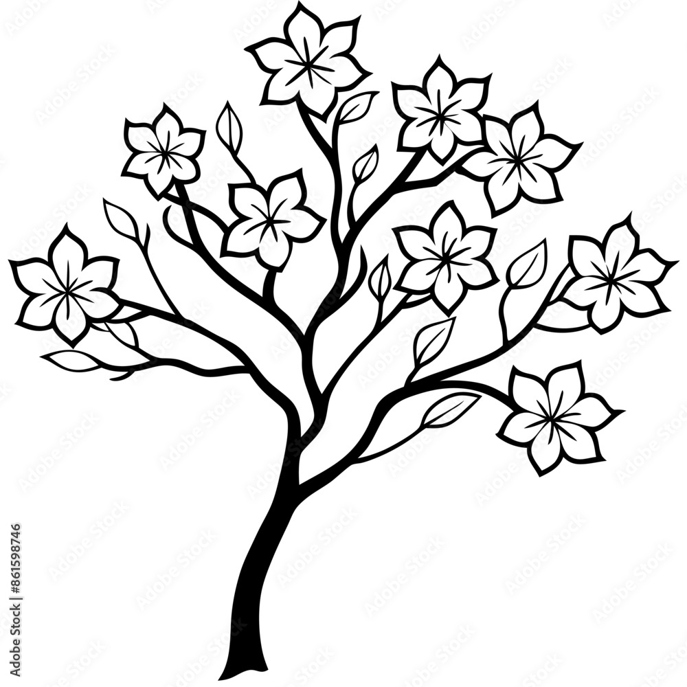 Plants with flower coloring pages. Flower outline Plants with flower coloring pages. Flower outline