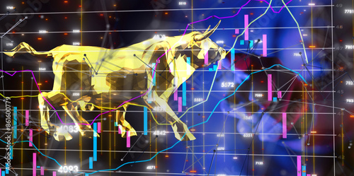 stock market graph business...