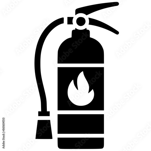 Fire extinguisher silhouette