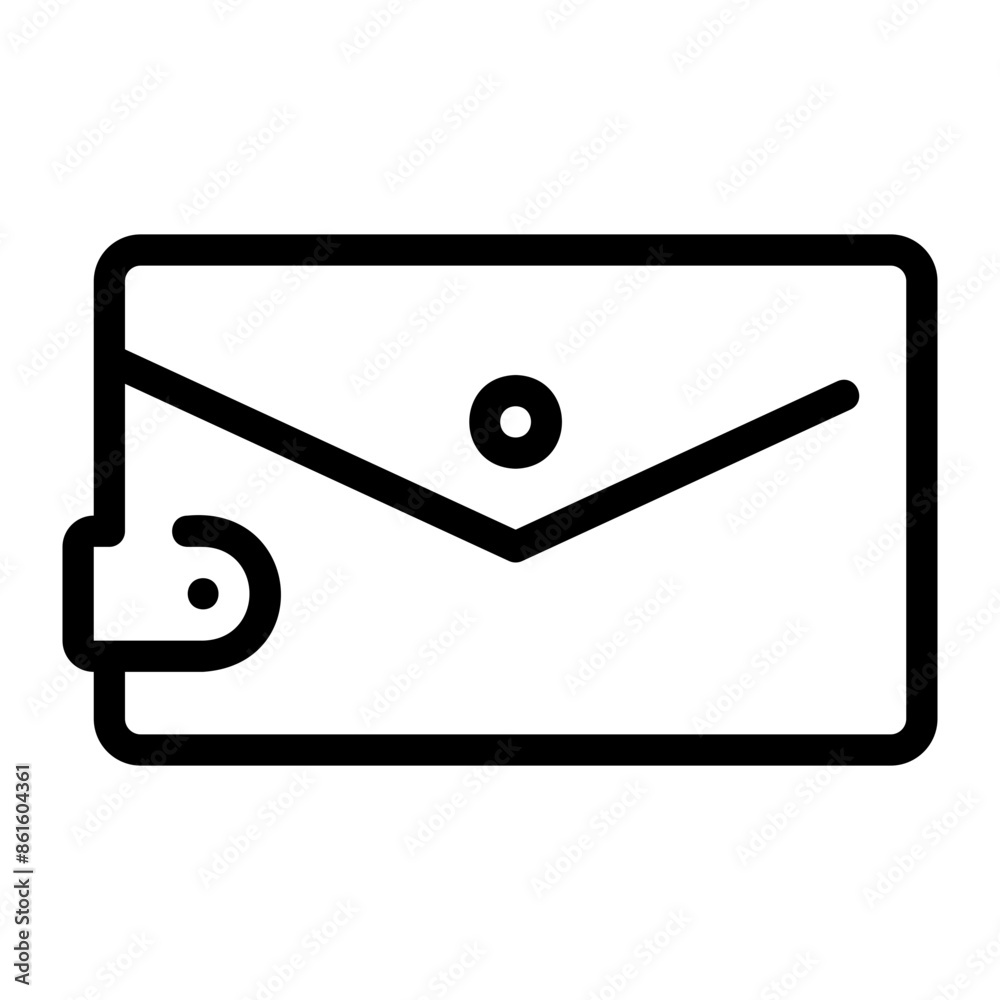 handbag line icon