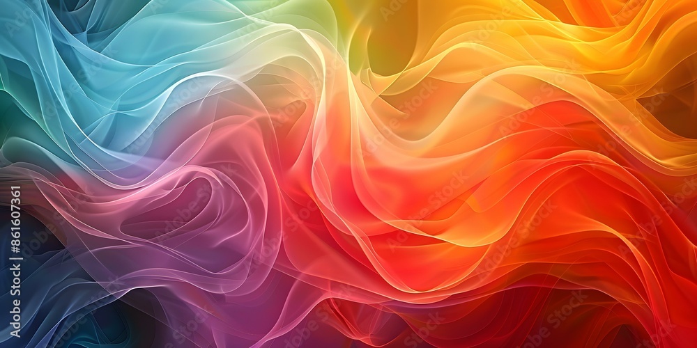 Abstract Colorful Wavy Lines Background Abstract Colorful Wavy Lines Background