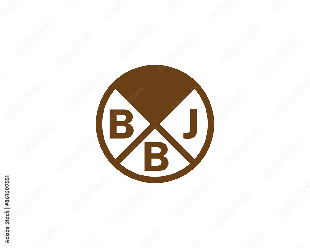 BBJ logo design vector template BBJ logo design vector template