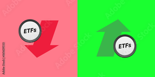 ETFs up and down arrow icon