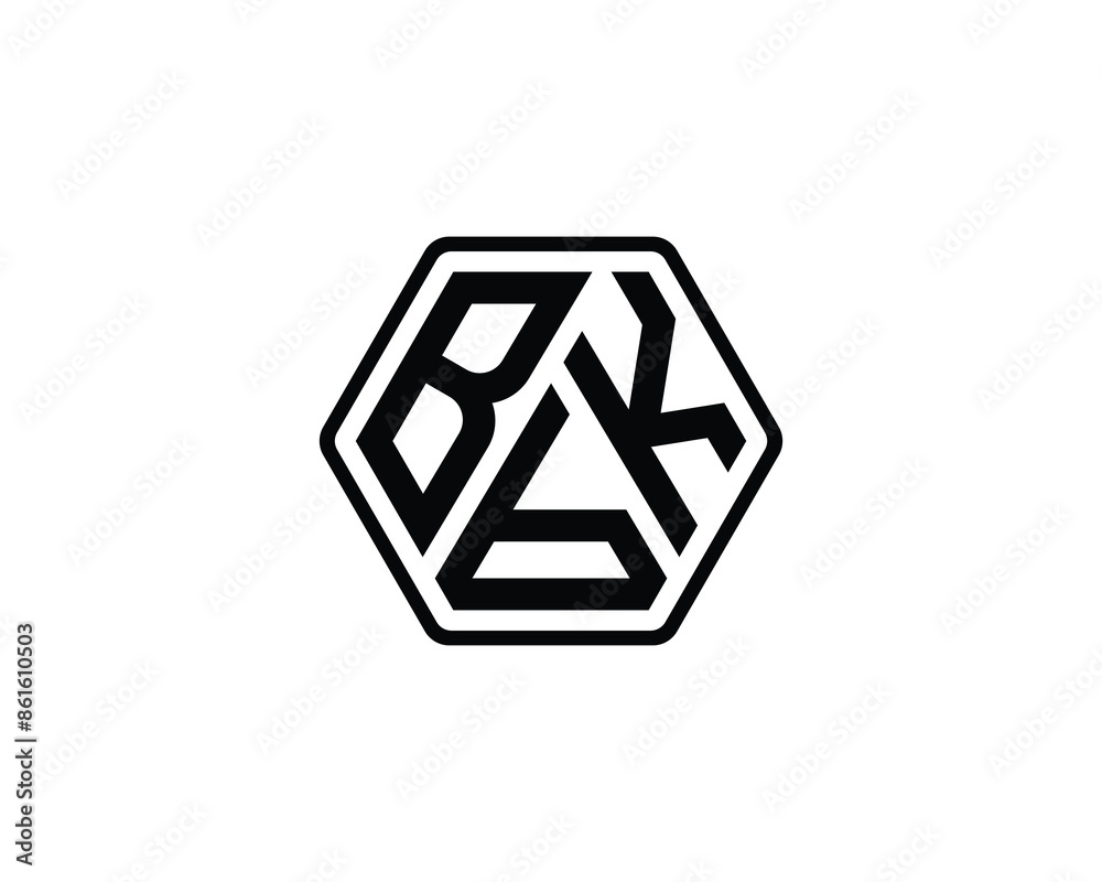 BBK logo design vector template BBK logo design vector template