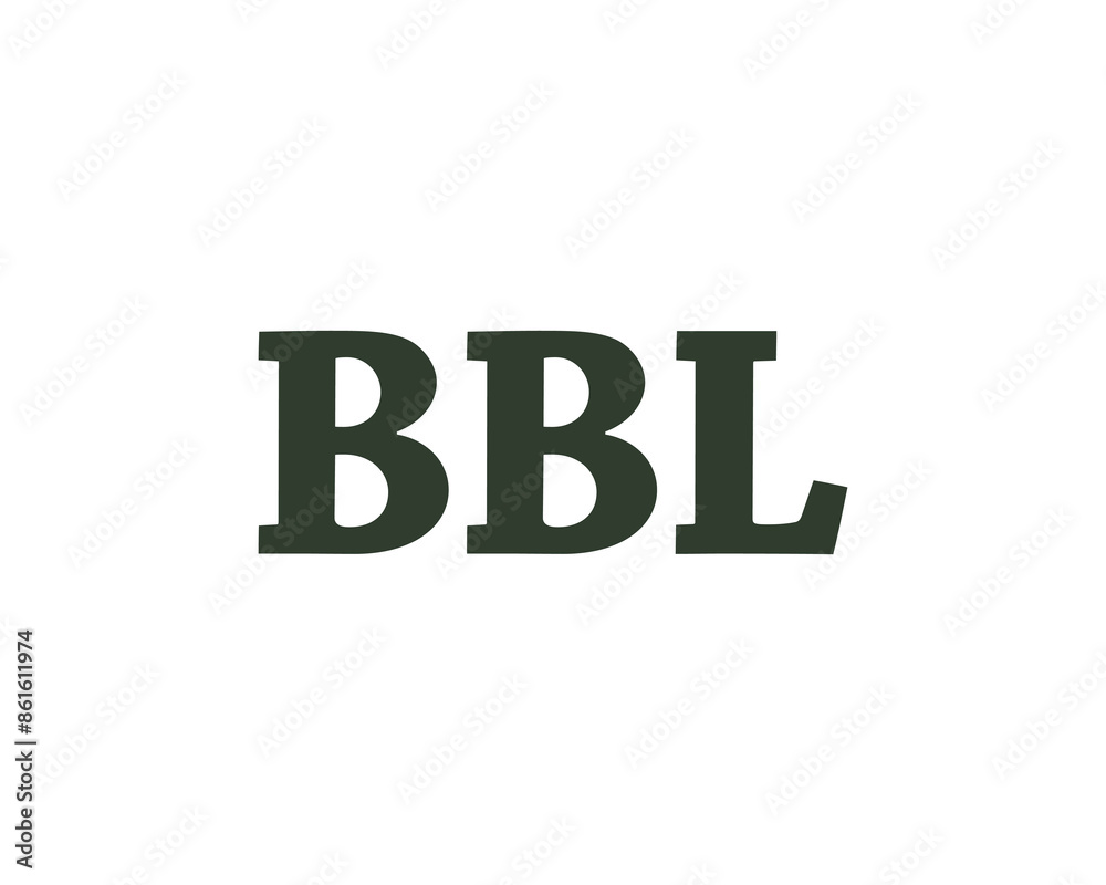 BBL logo design vector template BBL logo design vector template