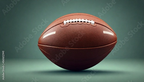 american football ball 3d realistic object place for text background vector eps 10 2017
 photo