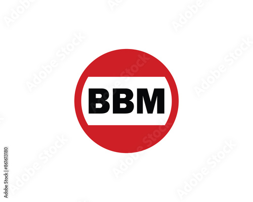 BBM logo design vector template photo