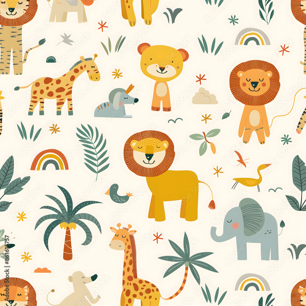 Naklejka premium Seamless pattern