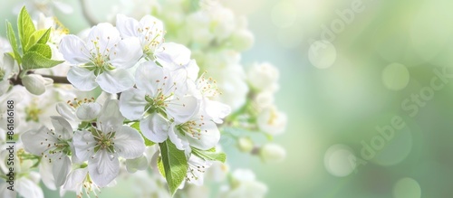 Spring background with a cl...