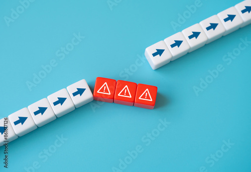 A problem has arisen without a solution to which it is impossible to resume the journey. Serious danger. An open vulnerability in the system.