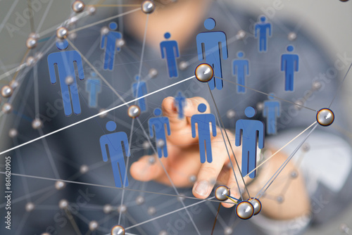 Global network. Blockchain....