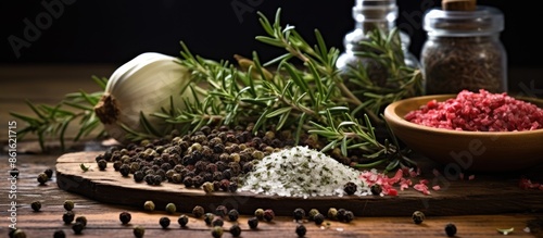 Aromatic thyme and pepperco...