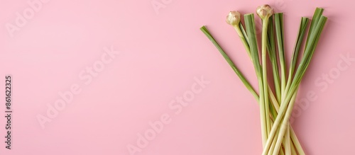 Fresh Lemongrass Isolated o...