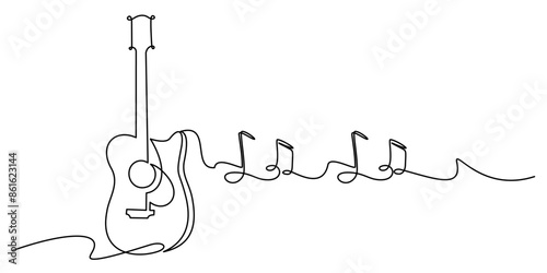 guitar continuous line 
