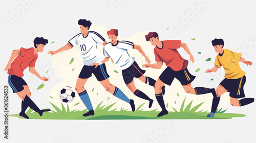 Soccer Tournament Landing Page Template Four . Football