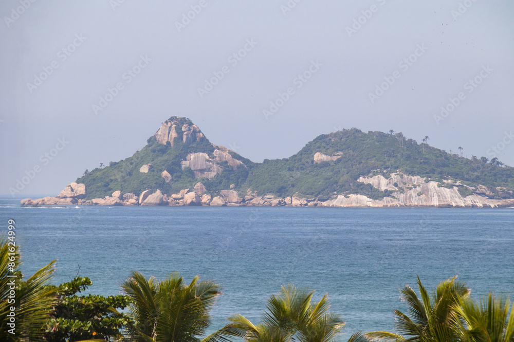 View of Tijuca Island in Rio de Janeiro. View of Tijuca Island in Rio de Janeiro.